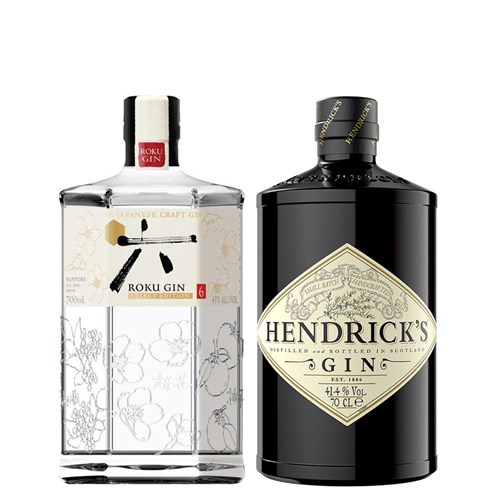 Roku Japanese Gin And Hendricks Gin (2x70cl)
